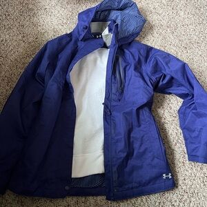 Under Armour Bright Purple/Blue and Gray Double Lined Winter Jacket